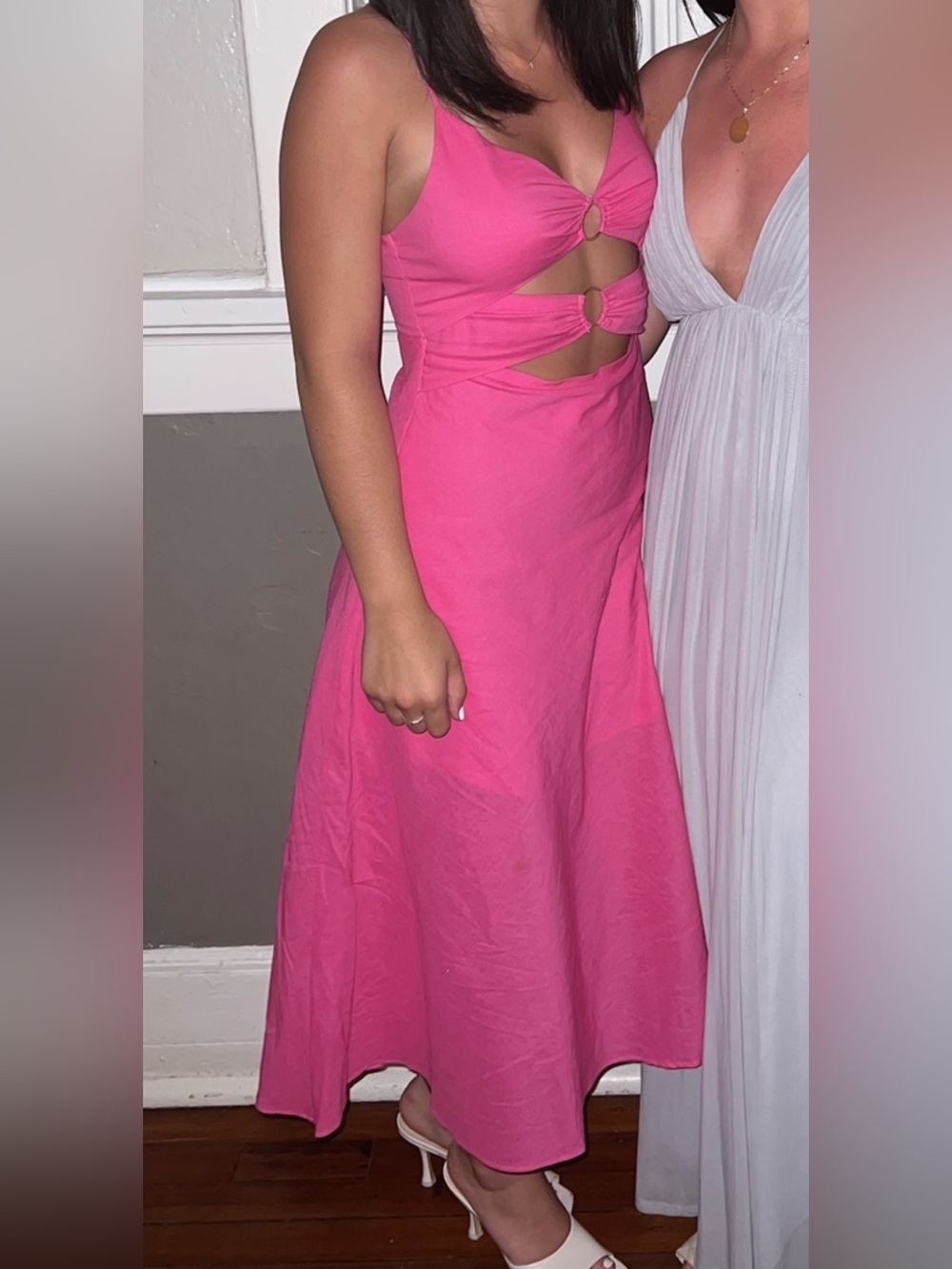 Pink Linen Dress